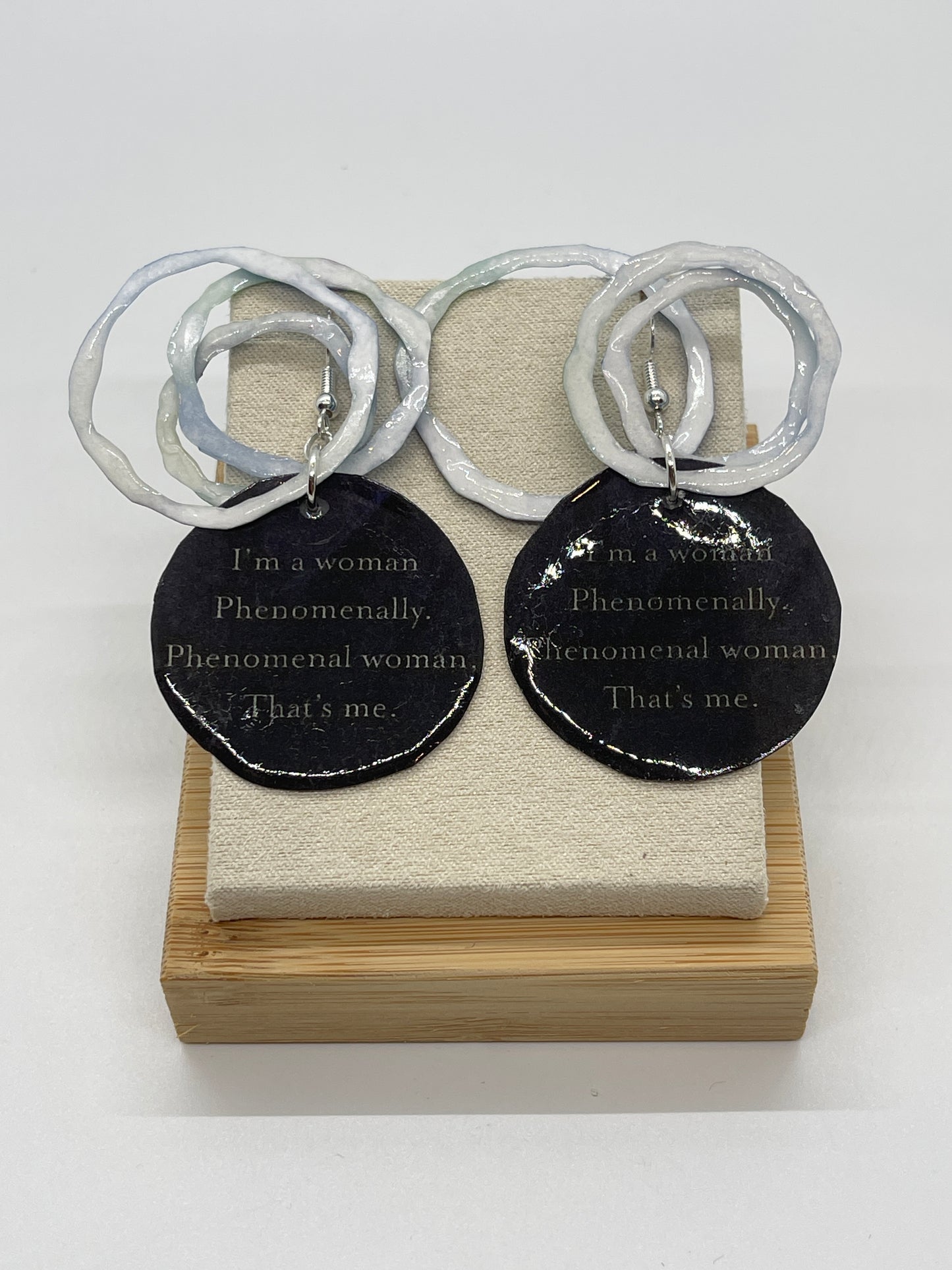 Literary Earrings: Phenomenal Woman