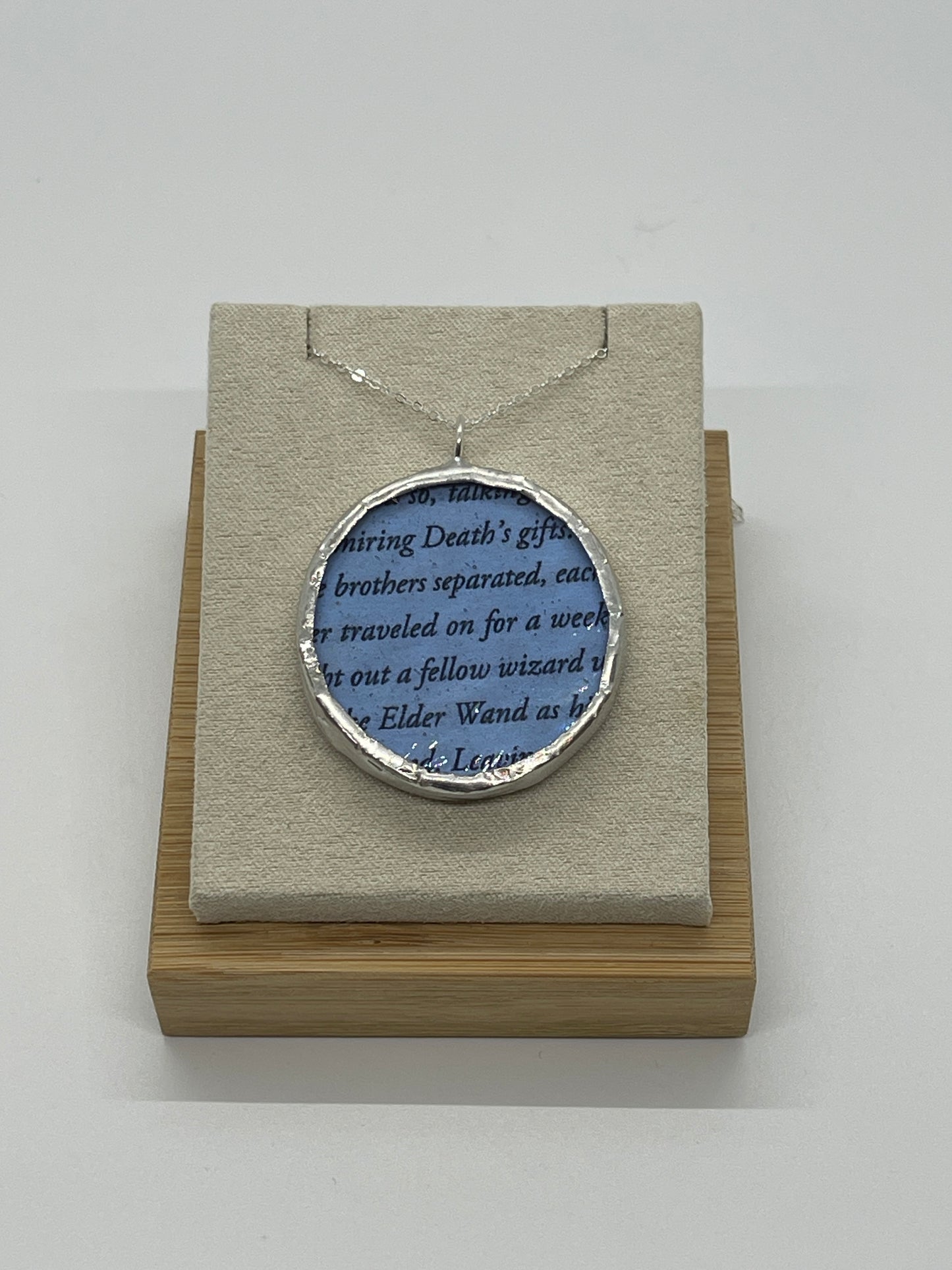 Stained Glass, Literary Necklace: The Deathly Hallows