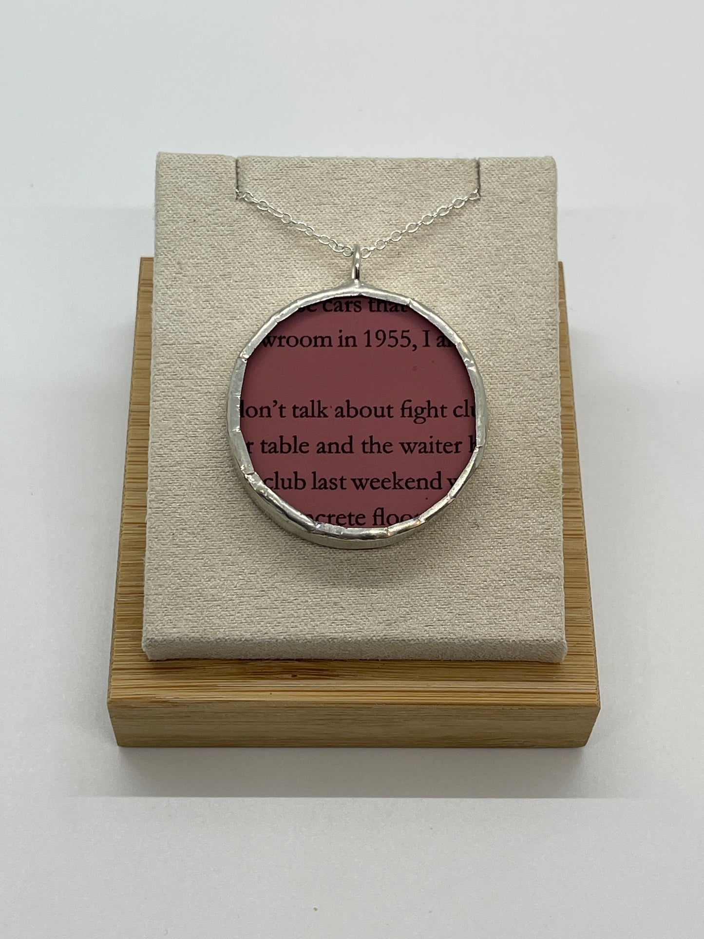 Stained Glass, Literary Necklace: Fight Club