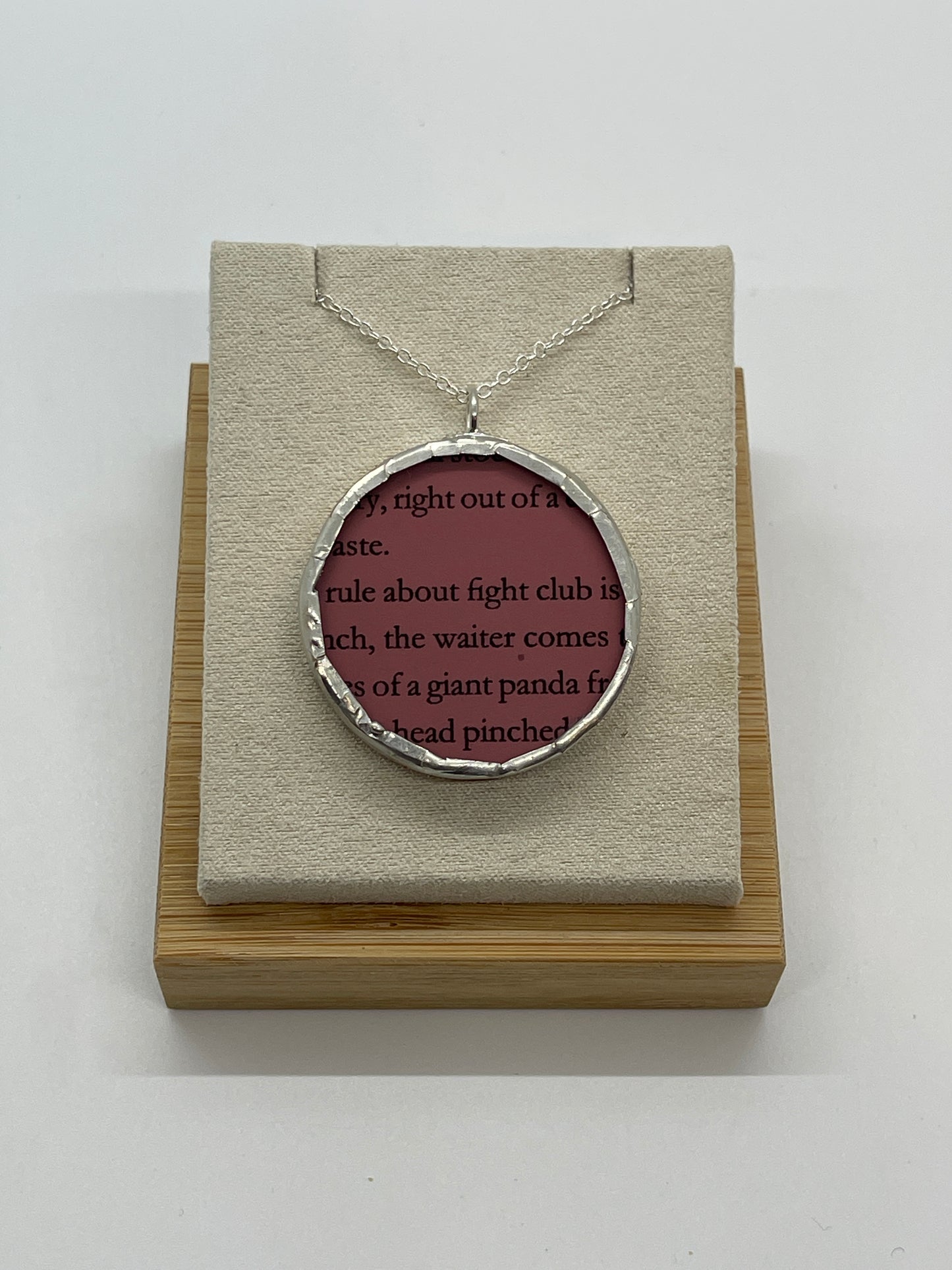 Stained Glass, Literary Necklace: Fight Club