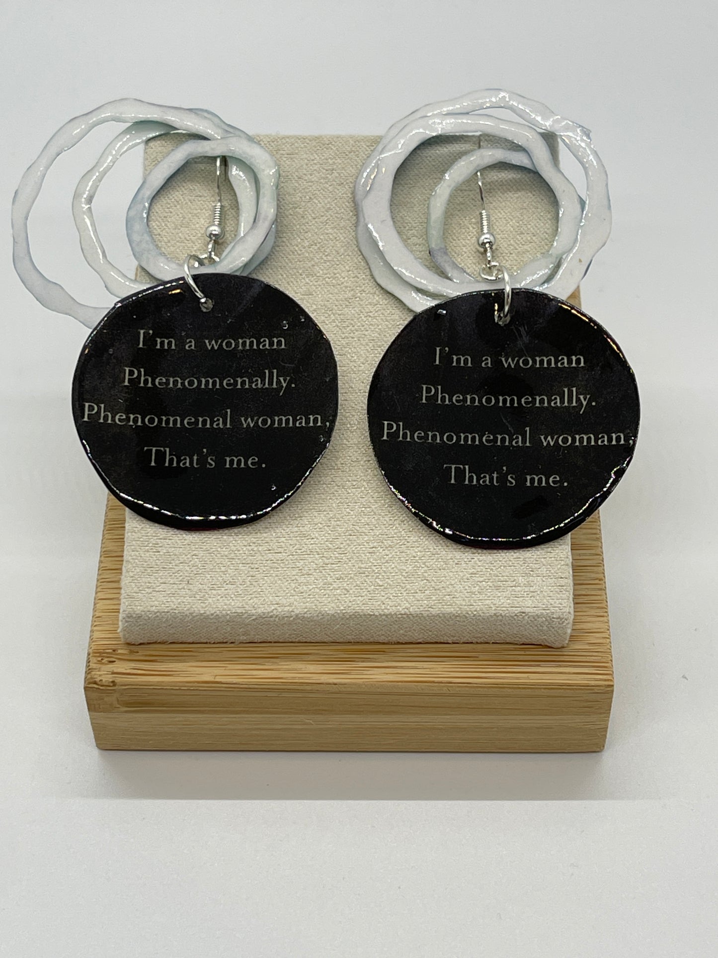 Literary Earrings: Phenomenal Woman