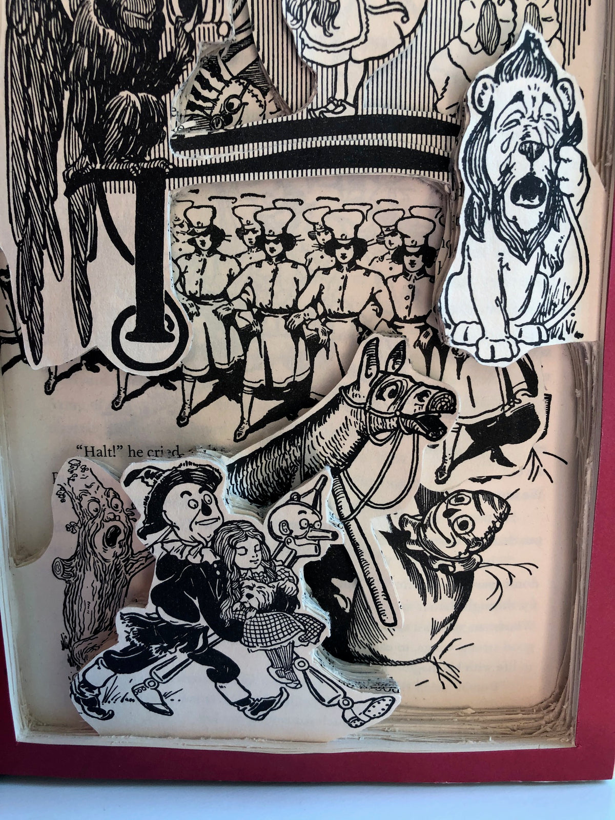 Wizard of Oz Book Carving