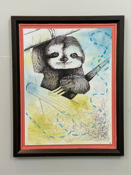Upcycled Art: Sloth