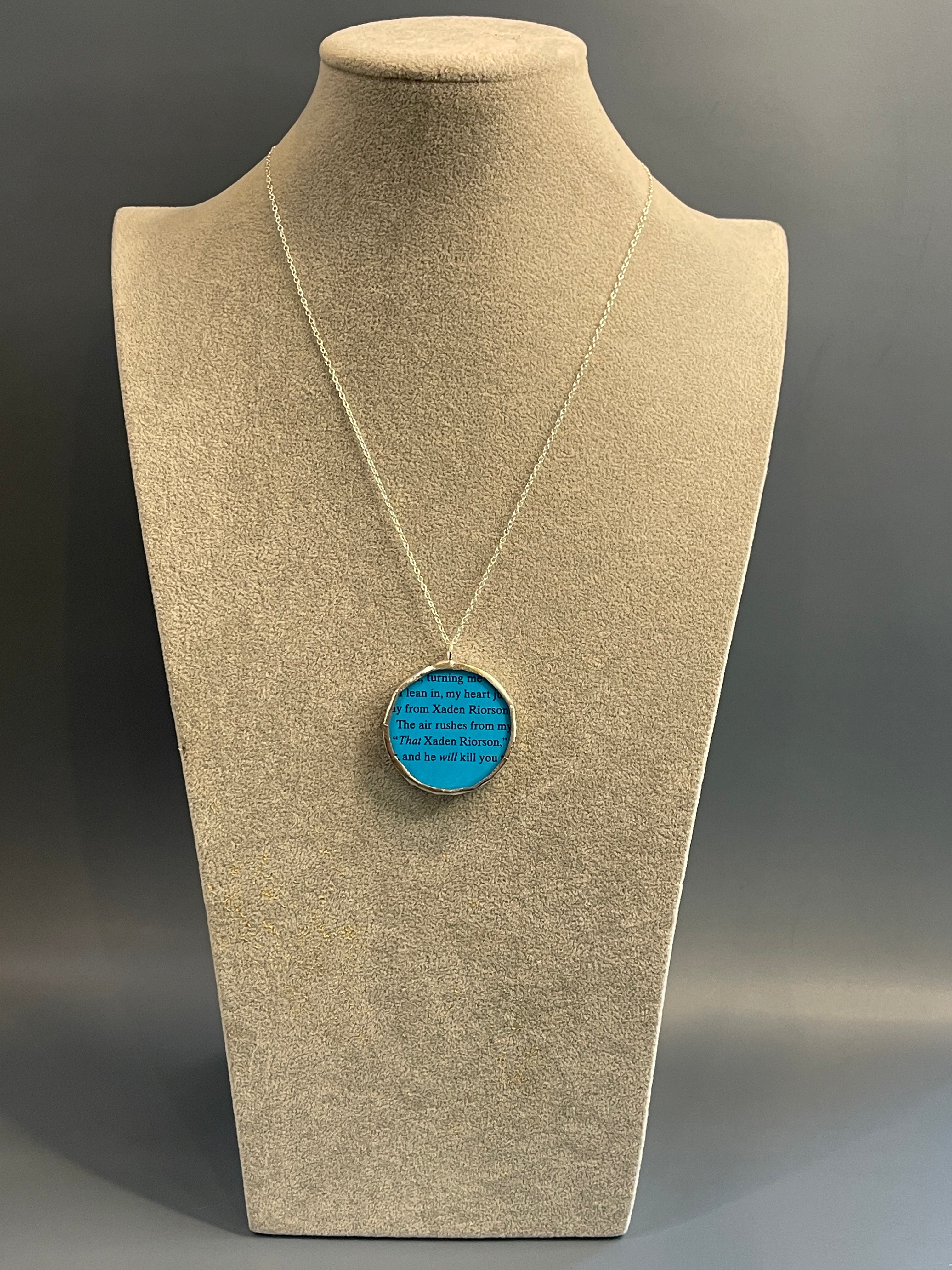 Aqua Blue 'Stained Glass' Ice Chip Necklace – Leetie Lovendale