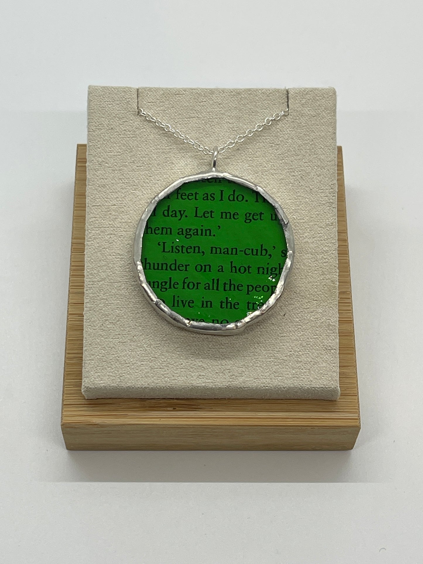 Stained Glass, Literary Necklace: The Jungle Book