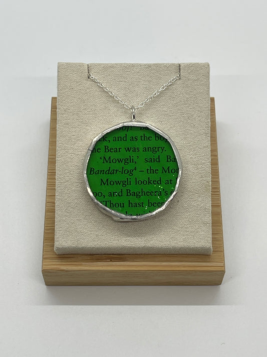 Stained Glass, Literary Necklace: The Jungle Book