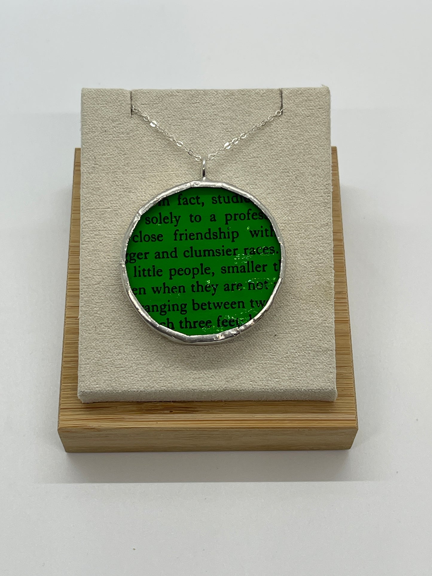 Stained Glass, Literary Necklace: Concerning Hobbits