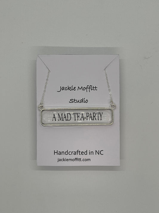 Literary Necklace: A Mad Tea Party