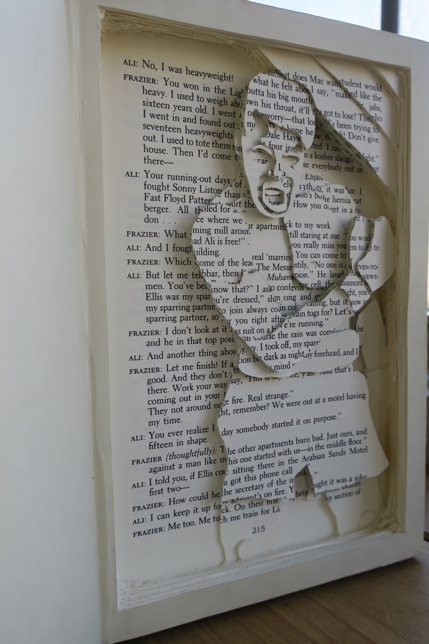 Muhammad Ali Book Carving