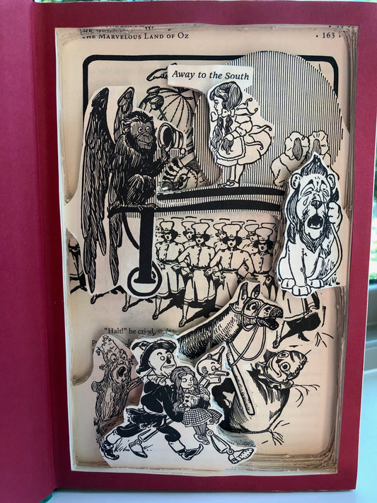 Wizard of Oz Book Carving