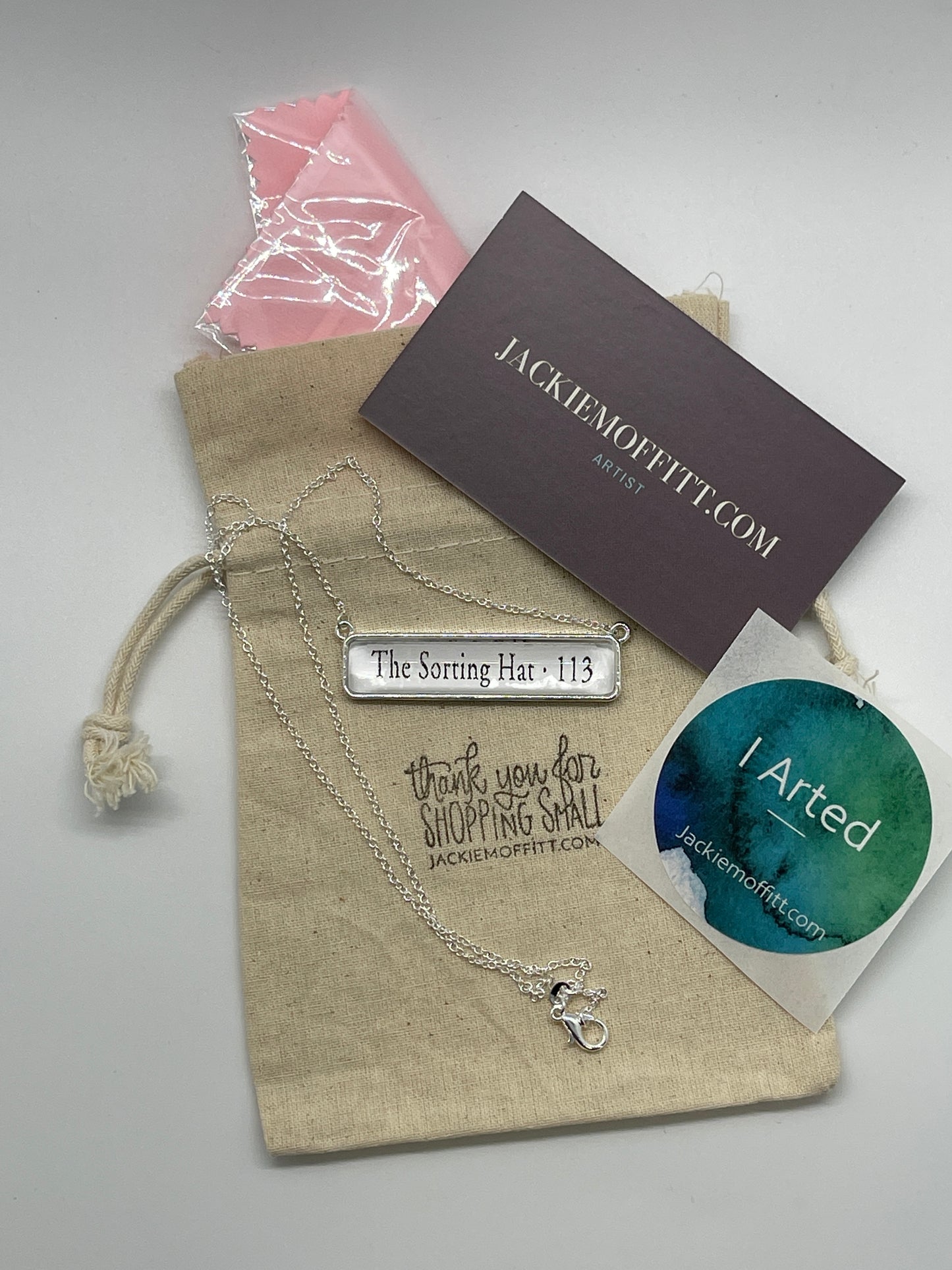 Literary Necklace: The Sorting Hat