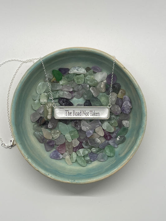 Literary Necklace: The Road Not Taken