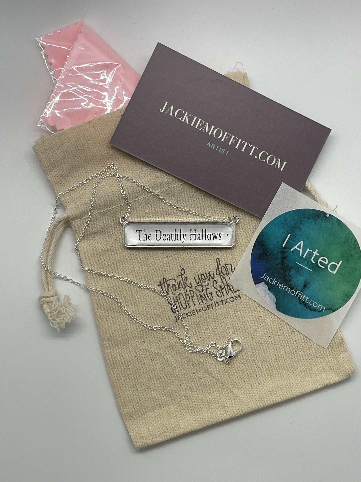 Literary Necklace: Deathly Hallows